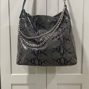 Genuine Harley-Davidson Gray Python Shopper Purse